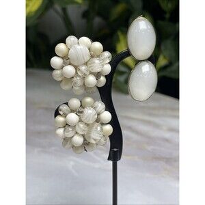 vintage earrings lot clip